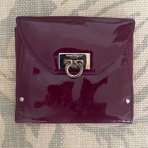 Final Markdown Vintage Salvatore Ferragamo Purple Patent Leather Wallet